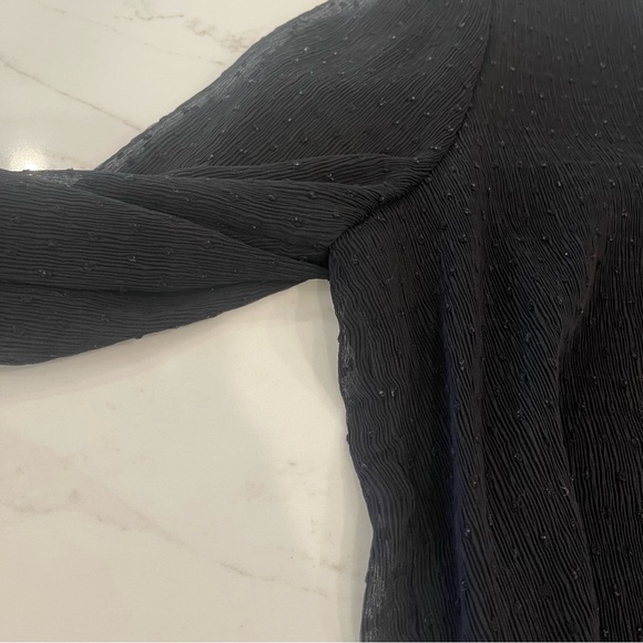 Adrianna Papell black textured blouse - Picture 13 of 16